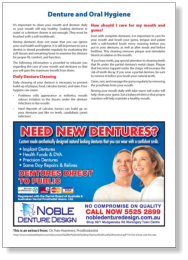 Denture and Oral Hygiene